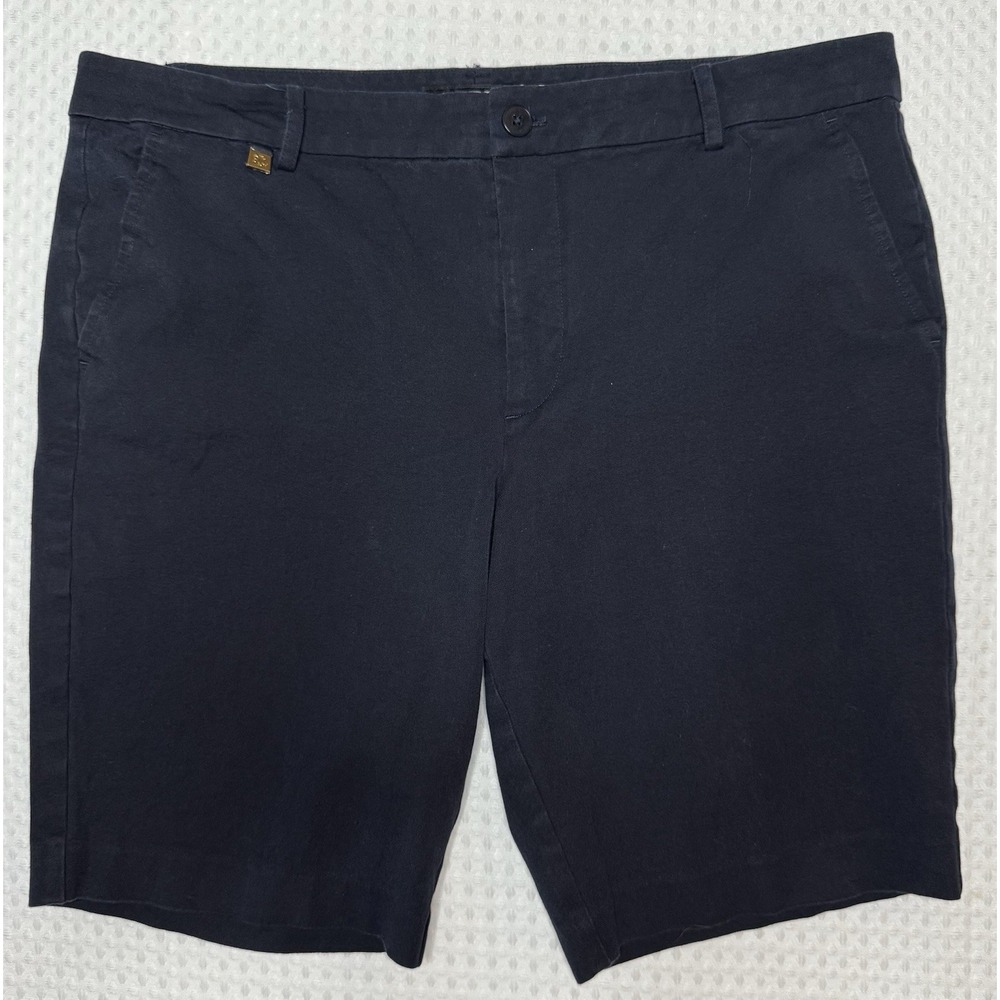 LAUREN RALPH LAUREN BLACK LABEL WOMEN'S SHORTS NAVY BERMUDA POCKETS SZ 14 EUC